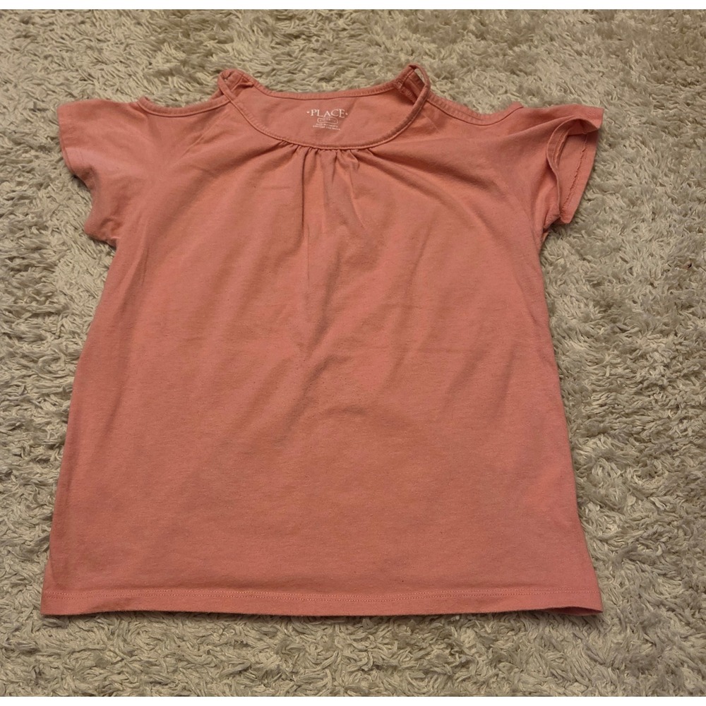 The Children's Place Cut‎ Out Shoulder Shirt Youth Size Large 10/12 Pink